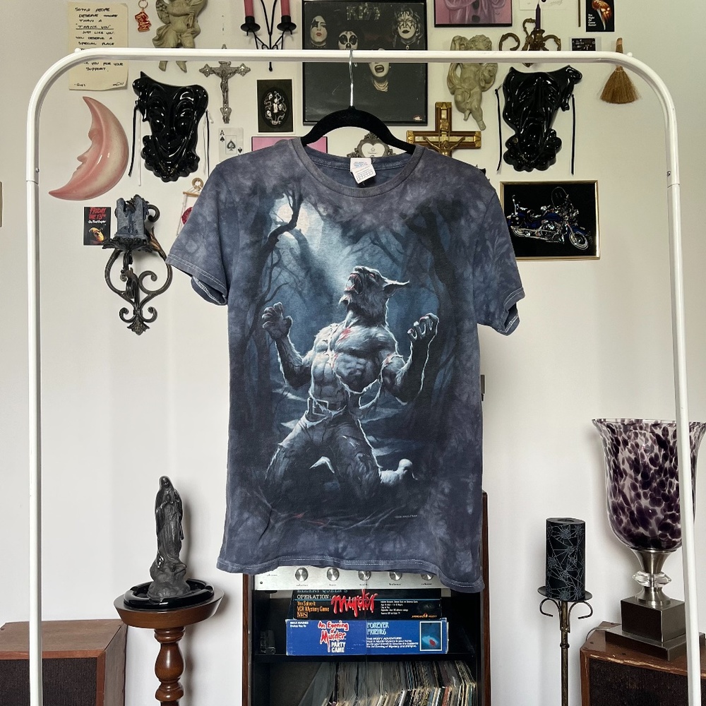 Werewolf Full Moon Scary Graphic Horror Tee - Picture 1 of 7
